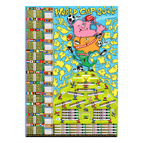 World Cup Wallchart by Turbo Island